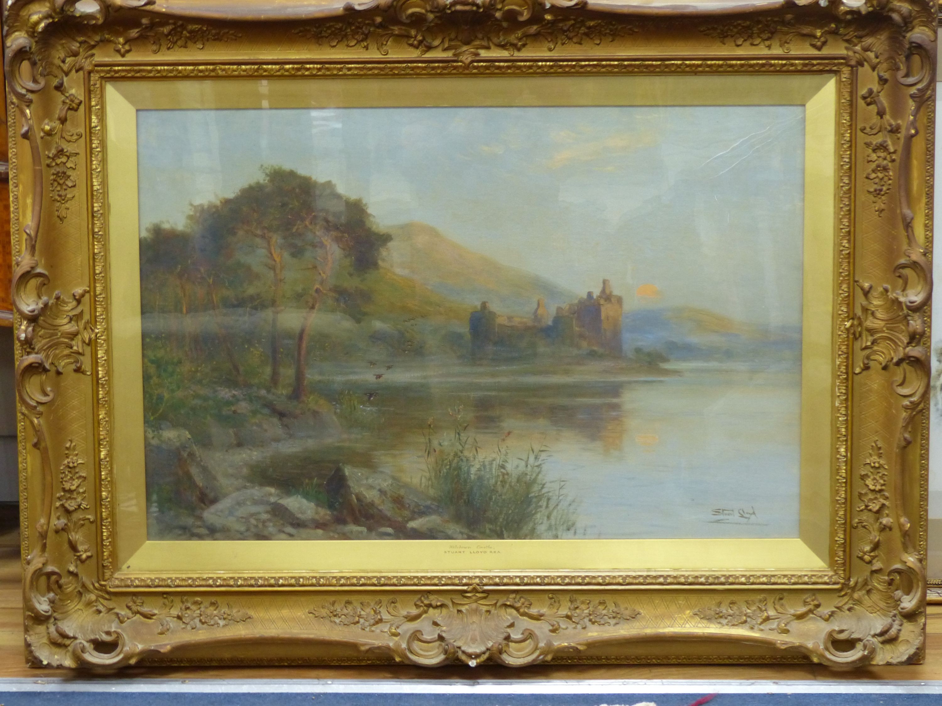 Stuart Lloyd (1875-1929), oil on canvas, Kilchurn Castle, Scotland, signed, 49 x 74cm
